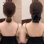 Shine Kim Cương Giả Ren Vải Nơ Kẹp Tóc Cá Mập Vuốt Tóc Cho Nữ Thời Trang Tính Khí Phụ Kiện Tóc [Mina]