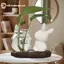 GE Thỏ Dễ Thương Thủy Canh Bình Thủy Tinh Trong Suốt Bình Thủy Tinh Để Bàn Trang Trí Bình Hoa Thủy Sinh Có Đế Gỗ VN