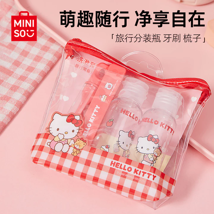 MINISO MINISO Sản phẩm cao cấp Du lịch đóng chai phụ Bộ bàn chải đánh răng gấp Lược di động Kinh doanh Du lịch Đồ dùng du lịch