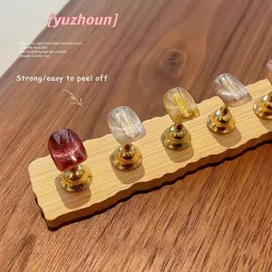 100 Cái / tờ Trắng Ellipse Hỗ Trợ Làm Móng Tay Băng Dính Hai Mặt Cho Móng Tay Nghệ Thuật Làm Việc Màn Hình Móng Tay Giả Hiển Thị Chân Đế Dụng Cụ