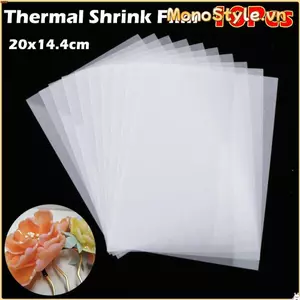 MONOSTYLE 10 Cái Phim Co Nhiệt - Giấy Nhựa Trong Suốt DIY Cho Đồ Handmade Và Decor Tiệc