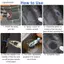 Ziyulinyuk 24 Miếng Dán Lốp Bộ 36 * 4mm Miếng Dán Sửa Chữa Lốp Bộ Cắm Nấm Miếng Dán Kẹo Cao Su Cho Lốp Tread Sửa Chữa Đâm thủng VN