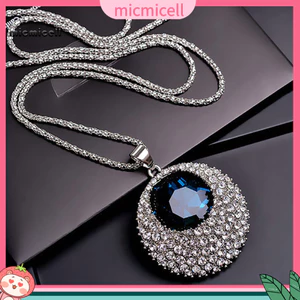 MIC _ Chain Vòng cổ đính đá dát cổ điển dài tròn cổ điển dành cho nữ