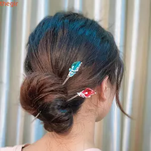 THEGIRL8B Tóc Nữ Phong Cách Trung Hoa Trang Sức Phụ Kiện Tóc Cổ Điển Hanfu Phụ Kiện Đũa Tóc