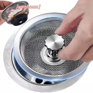 Bộ lọc bồn rửa nhà bếp bằng thép không gỉ Lưới lọc cống thoát nước sàn phòng tắm Phụ kiện bồn rửa thải