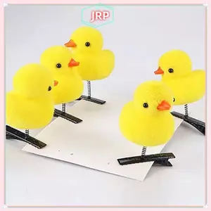 JRP 5 Cái / lốc Hoạt Hình Ngộ nghĩnh Trẻ Em 3D Nhỏ Vàng Du Sang Trọng Kẹp Tóc Ngộ nghĩnh Quà Tặng Giáng Sinh Dễ Thương Mùa Xuân Mũ Đội Đầu Phụ Kiện JRP