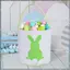 Giỏ Thỏ Phục Sinh Xô, Túi Tote Cotton Vải Cá Tính Dễ Thương Giỏ Cho Tiệc Phục Sinh Quà Tặng Hồng-Trắng