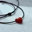 Dây bện dài thời trang cổ điển Mặt dây chuyền trái tim Nelace cho nữ Niche Trang sức Choker tối giản Quà tặng ngày lễ tình nhân [Mina]