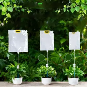 {WELV}Adjustable Flow Drip Irrigation Watering Bag for Outdoor For Garden Plants Setup