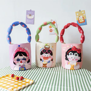 Hoạt Hình Dễ Thương Trẻ Em Xô Túi Xách Lưu Niệm Sinh Nhật Cotton Đầy Túi Nách Cầm Tay Thiết Kế Niche Công Dụng Kép