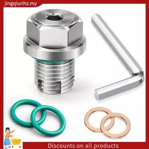 M14.1-1.5 X 15mm Oversize Piggyback Dầu Xả Cắm, Bộ Dụng Cụ Sửa Chữa Chảo Dầu Tự Khai Thác Bằng Thép Không Gỉ