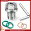 M14.1-1.5 X 15mm Oversize Piggyback Dầu Xả Cắm, Bộ Dụng Cụ Sửa Chữa Chảo Dầu Tự Khai Thác Bằng Thép Không Gỉ