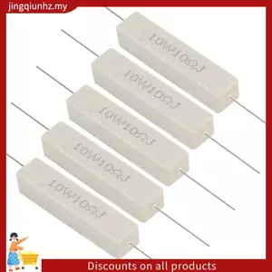 Điện trở công suất xi măng gốm cuộn dây 10W 10 Ohm 5% x 5