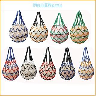 Túi đựng bóng rổ FURNIGO, Túi nylon dệt, Thiết bị di động thể thao Nhiều màu Túi bóng chuyền Bóng chuyền