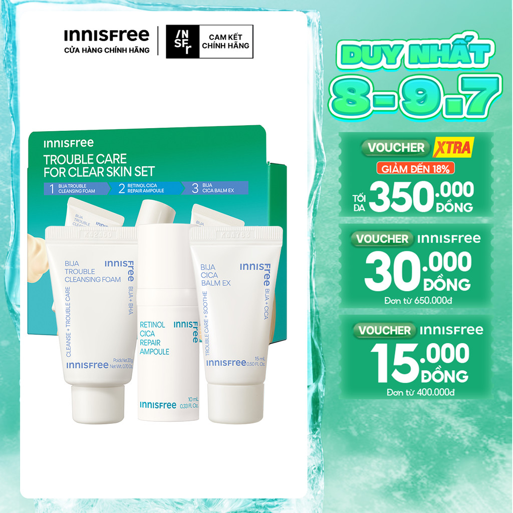 Bộ sản phẩm Trouble Care For Clear Skin Set (HSD 8/2026)