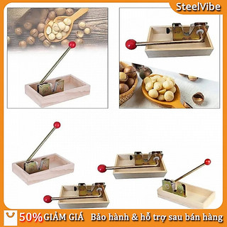 Dụng cụ mở hạt mắc ca bằng inox tay cầm êm ái Kẹp hạt dẻ / Kìm óc chó،Dễ dàng sử dụng, tiết kiệm sức lực
