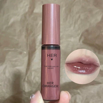 | 【his romand】 | ♬Shimmery Nước Bóng Gương Son Bóng Phong Cách Hàn Quốc Dưỡng Ẩm Không Dễ Phai Màu Hình Thành Phim Nước Thủy Tinh Son Bóng Cross-B➳