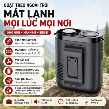Quạt Đeo Eo Mini Quạt Đeo Cổ Quạt Sạc Pin Quạt Làm Mát Quạt Không Cánh Quạt Cầm Tay Quạt Di Động USB