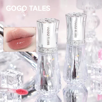 GOGO TALES Son Bóng Gương Son Bóng Dạng Son Môi Trong Tông Nude Với Ẩnh Lấp Mịn