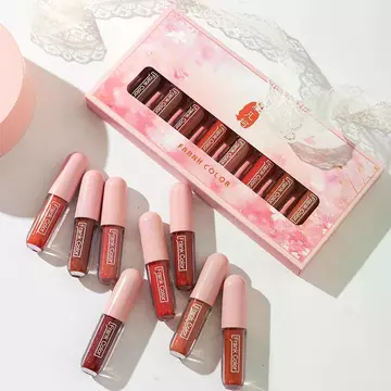 Matte Matte Velvet Lipstick Set Lip Glaze Chống Phai Màu Chống Dính Cốc Nữ Sinh Viên Đảng Su Yan Niche Lipstick