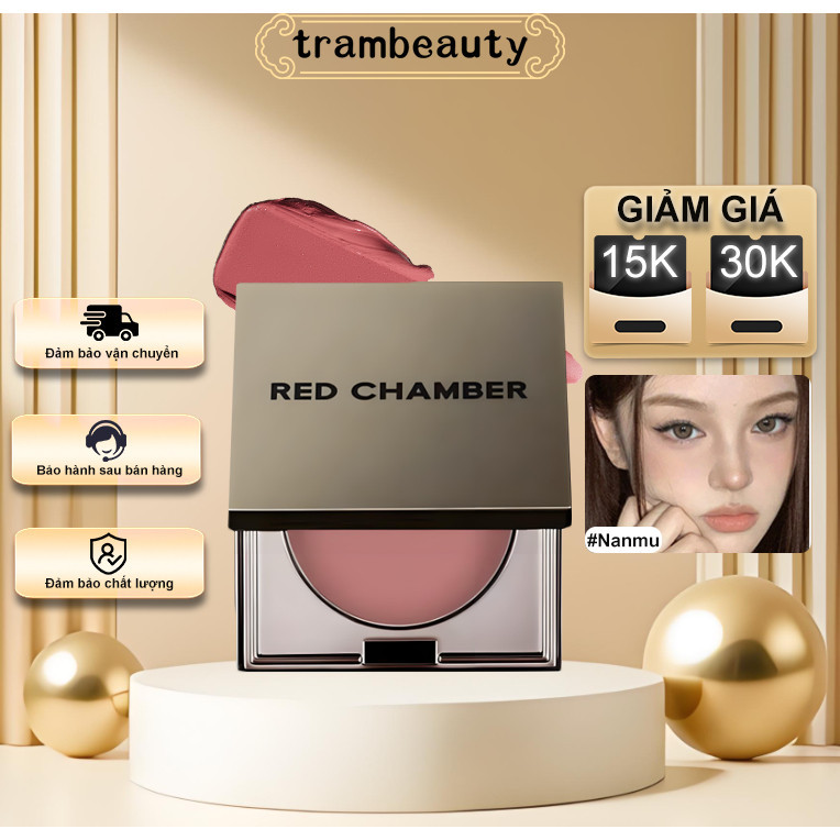 RED CHAMBER Kem Má Hồng Mắt Má Môi 3in1 Đa Năng, Dễ Tán, Lên Màu Chuẩn Tự Nhiên, Makeup Hằng Ngà