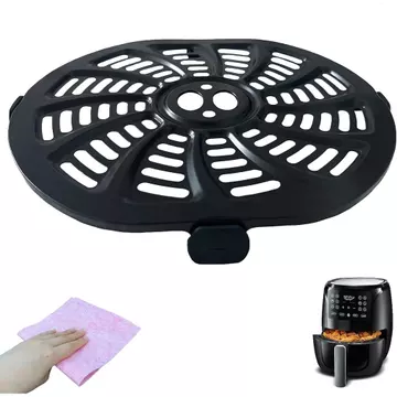 Tấm nướng nồi chiên không khí 4QT cho nồi chiên không khí kỹ thuật số GAF486 4 Quart, Chảo nướng nâng cấp Tấm nướng giòn khay Kệ lưới Grate cho nồi chiên không khí Gourmia, chống dính, máy rửa chén Sa
