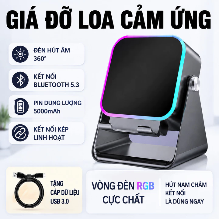 Loa Cảm Ứng Không Dây Loa Bluetooth Loa KTV Loa Gaming Loa Phòng Ngủ Loa Sạc Pin Loa Nghe Nhạc Thông Minh Bảo Hành 3 Năm