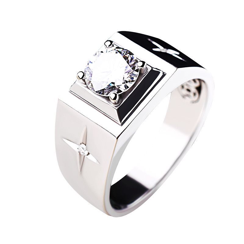 Men's Gold-Plated Wedding Ring by 爆款小店01.vn