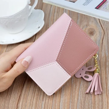Thời Trang Nữ Ví Ngắn Ví Đựng Tiền Xu Cho Nữ Túi Đựng Thẻ Nhỏ Ví Nữ Nữ Hai Gấp Hasp Mini Dễ Thương Ví Ly Hợp