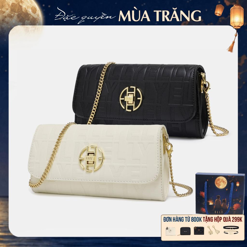 Clutch nữ ELLY ECH71 ví cầm tay da tổng hợp cao cấp đeo chéo đeo vai thời trang