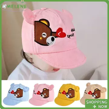 Mũ bóng chày cho bé MELENE, Mũ có thể điều chỉnh cho trẻ em Mũ chống nắng bé trai bé gái, Mũ có đỉnh có tai Mũ che nắng Mũ lưỡi vịt ngoài trời