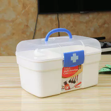 Hộp đựng thuốc nhiều lớp bằng nhựa di động Hộp đựng thuốc Hộp đựng thuốc Bộ sơ cứu gia đình Hộp công cụ Hộp đựng thuốc gia dụng
