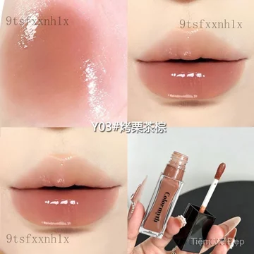 Son môi Son kem bóng gương mới, hiệu ứng môi căng mọng lì, không dính cốc, không trôi màu, chống nước, son bóng lâu trôi