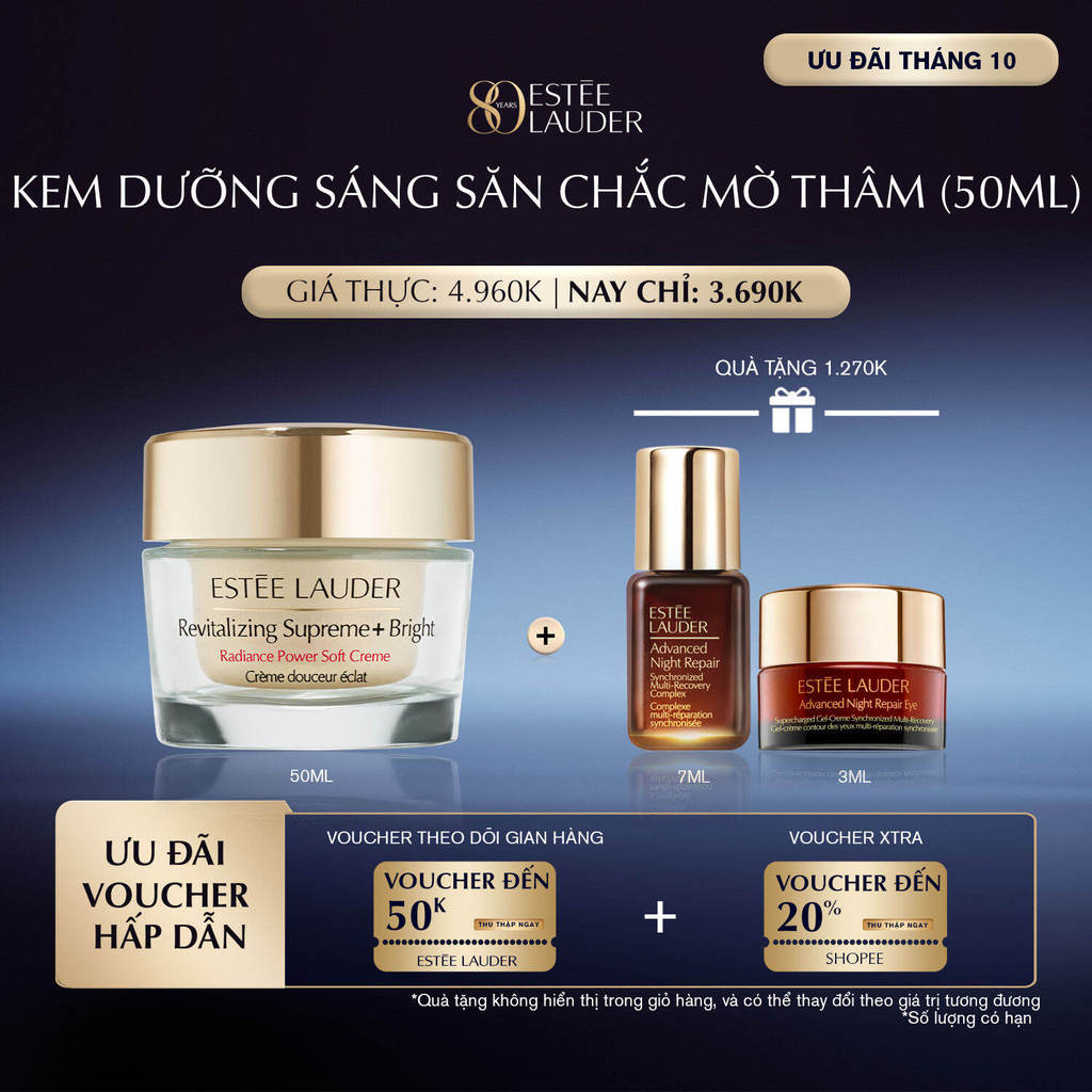 Kem dưỡng sáng săn chắc mờ thâm Estée Lauder Revitalizing Supreme+ Bright Radiance Power Soft Crème 50ml
