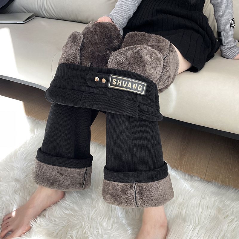 Quần lông cừu nữ Plus Size Winter Plus Lông cừu dày
