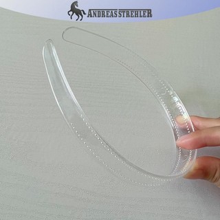 Onetimingfine 1 cái 8mm / 12mm / 20mm / 25mm Nhựa trong suốt có răng Băng đô trong suốt trơn cho phụ nữ DIY Phụ kiện tóc Vòng tóc VN