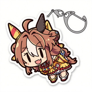 Umamusume: Pretty Derby Eishin Flash Cosplay Keychain Acrylic Keyring Pendant Key Chain Ornament Figure Accessory Cute
