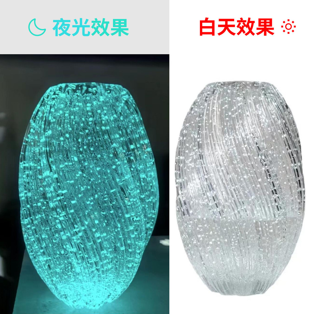 Bình phát sáng Maltose có giá trị cao Sáng tạo Đơn giản Kính lớn Huỳnh quang cắm hoa nâng nước Hoa hồng Lily Tàu hoa 8VYJ