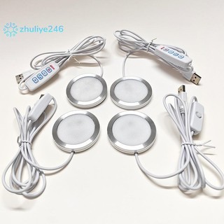 < zhuliye246 > Đèn hợp kim nhôm mỏng Wltra tròn USB 5V Phụ kiện máy in 3D Phụ kiện đèn Led Phụ tùng DIY Model Trắng ấm / Đa năng