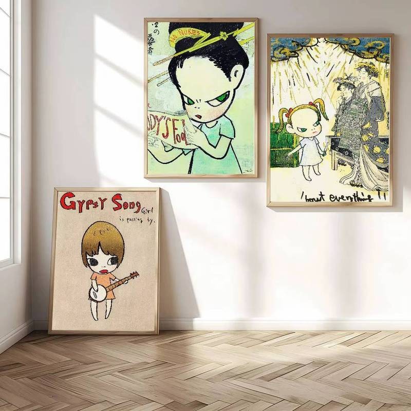 Yoshitomo Nara Dream Doll Poster Canvas In Thích Hợp Cho Trang Trí Nhà Cafe Bar Trang Trí Tường Phòng