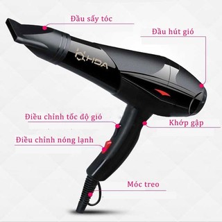 Máy sấy tóc công suất lớn 3500w, 2 chiều nóng lạnh - đa năng, tiện dụng, siêu bền