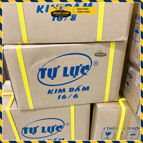 [Giá thùng] Thùng 50 hộp Ghim bấm gỗ Tự Lực 13/6, 16/6, 16/8 dùng cho kìm bấm ghim tay cao cấp