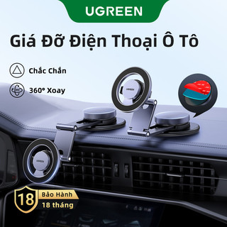 Giá đỡ điện thoại ô tô từ tính 360° Ugreen trên bảng điều khiển cho iP17 Pro Max/16/15