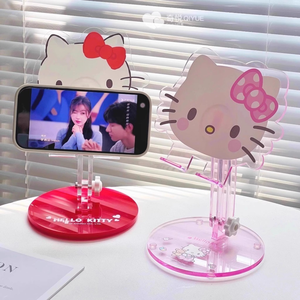 Giá Đỡ Điện Thoại Để Bàn Mèo Hello Kitty Dễ Thương Điều Chỉnh Được Độ Cao Decor Bàn Làm Việc