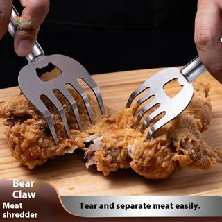 Pengtao13 Móng Vuốt Cắt Thép Không Gỉ Công Thái Thực Phẩm Cắt Nĩa Dụng Cụ Nhà Bếp Cách Nhiệt Dễ Dàng Cắt Gà Và Thịt Bò Để Nướng Mới