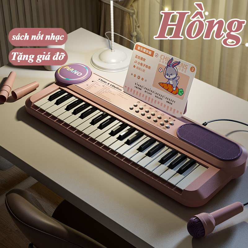 Đàn Piano Điện Tử Cao Cấp Với 37,giáo Dục Sớm Cho Trẻ Em,Điểm Âm Nhạc Đa Năng Hát Nhạc Cụ Học Sớm