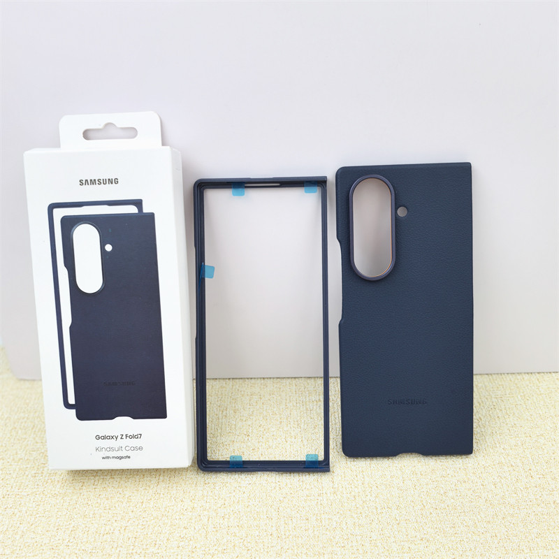 Bao Da Chính Hãng Từ Tính Samsung Galaxy Z Fold 7 5G Cho Vỏ Điện Thoại Fold7 Sạc Không Dây Mặt Sau Bảo Vệ Vỏ