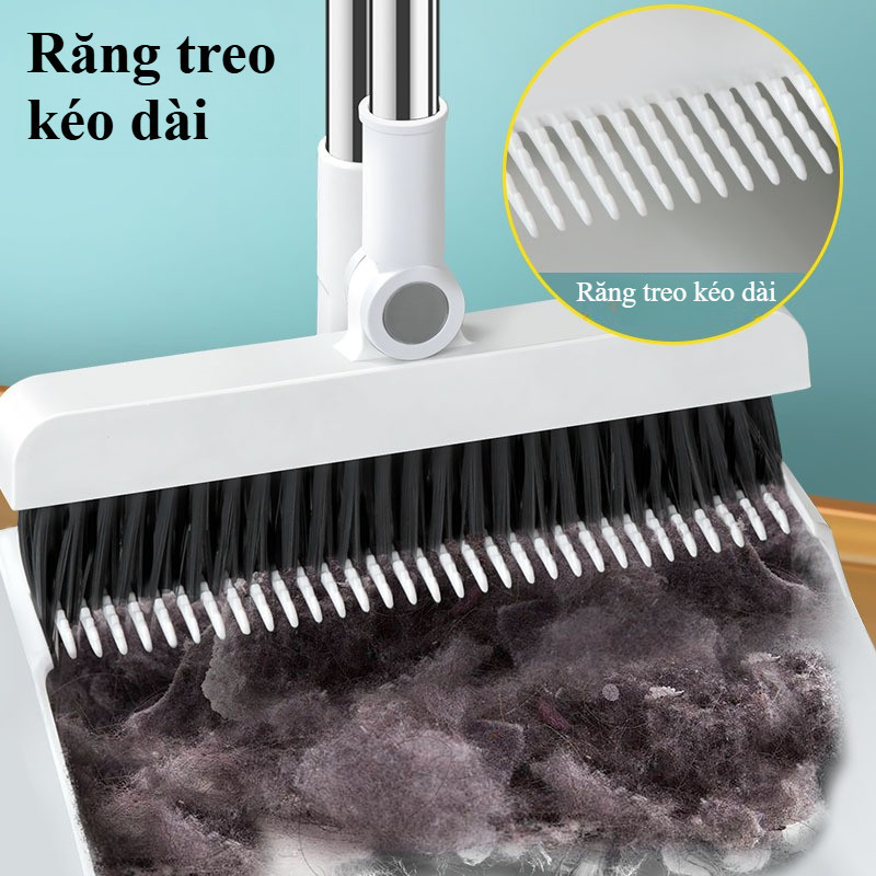 Bộ Chổi Quét Nhà Kèm Hót Rác 3in1 Đa Năng, Tiện Lợi, Tiết Kiệm Không Gian