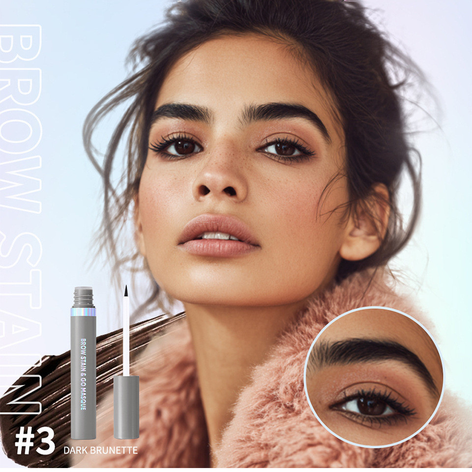 Lakerain Beauty Bút chì kẻ mày Bút nhuộm lông mày dạng lỏng Kem nhuộm lông mày