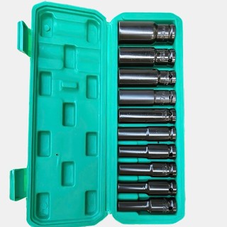 Combo 10 đầu tuýp Yeti đen 1/2 thép Chrome Vanadium cứng cáp size 8-24 và 8-32 vặn ốc đa năng ( Tặng cần siết L )